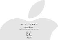 Apple expected announcements list